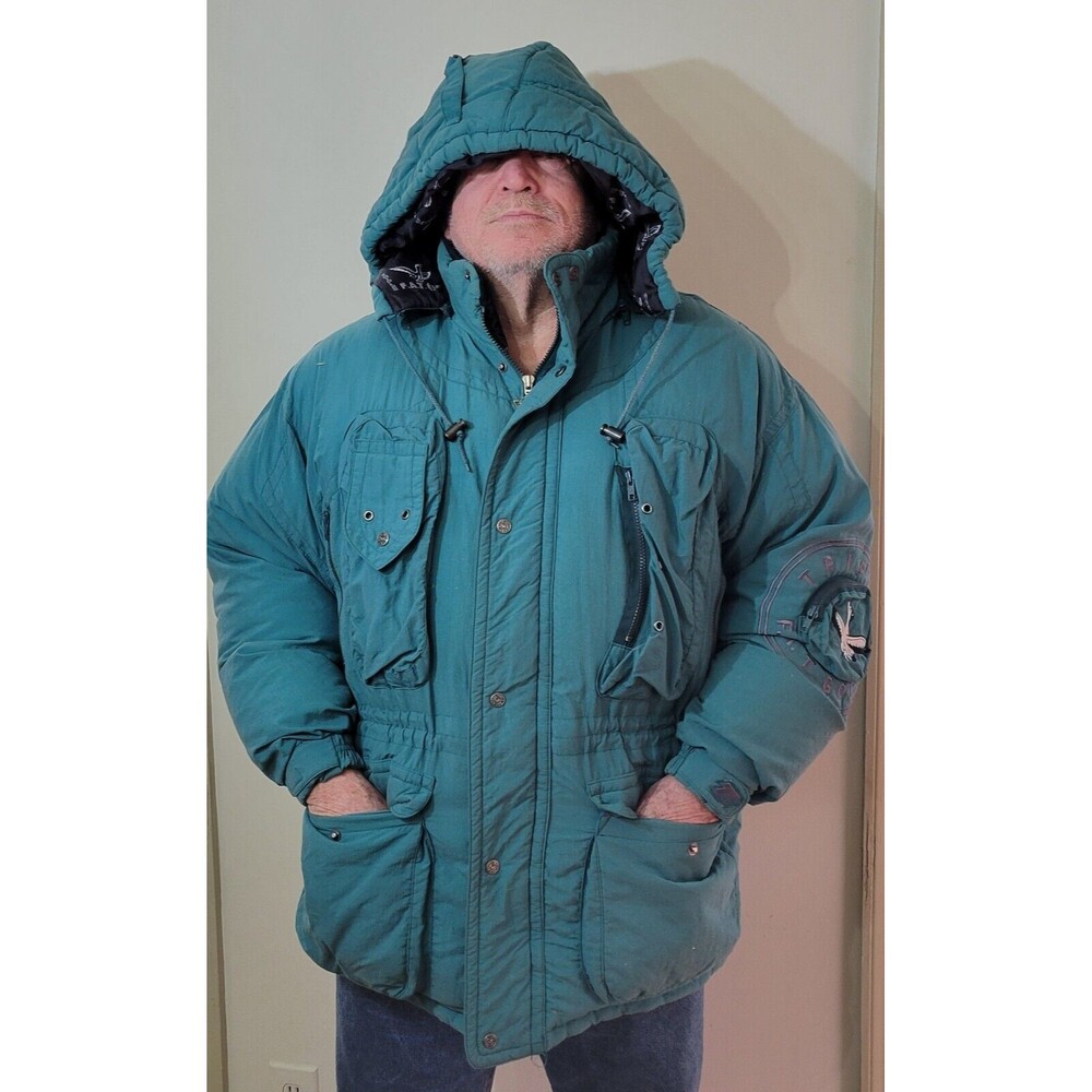 Triple FAT Goose Green Down Puffer Parka Jacket Men's Size Xl